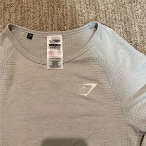 Gymshark Light Gray cropped long sleeve